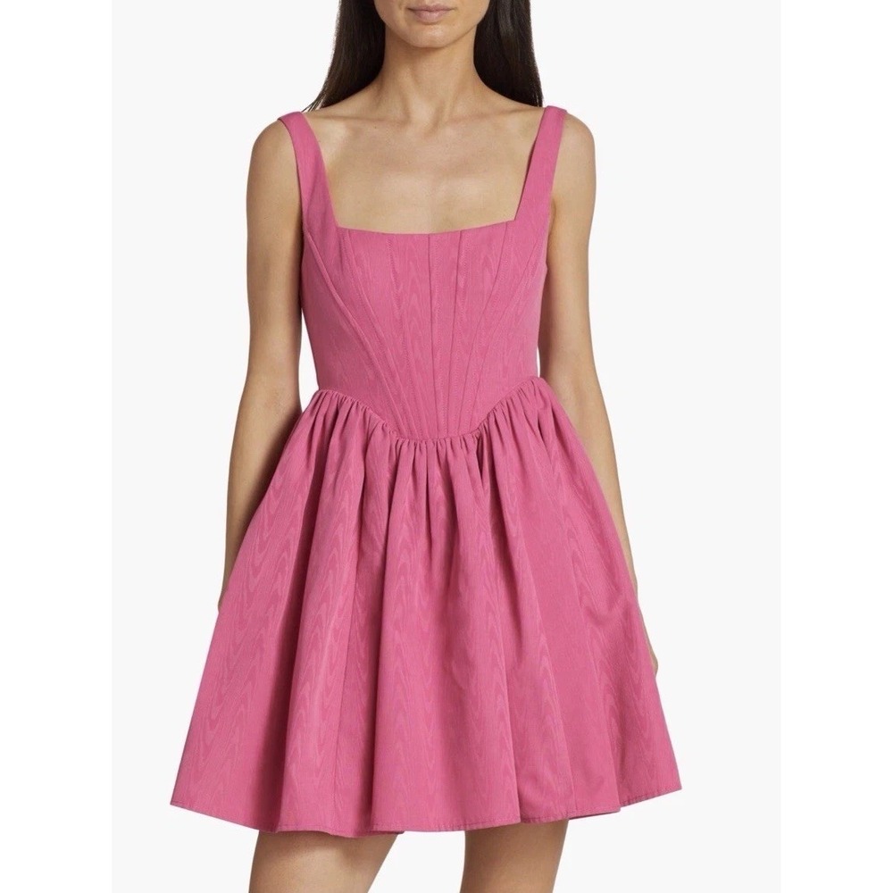 STAUD Pink Mini Dress